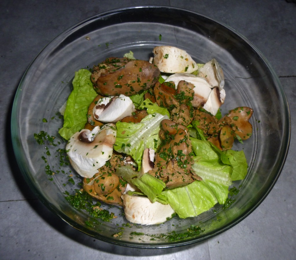 Salade de foie de poulet